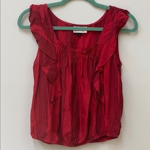 NWOT!! Red ruffle top 😍